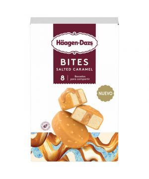 Helado Häagen-Dazs Bites Salted Caramel P-8 Und 120Gr