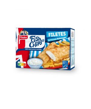 Filete De Pescado Rebozado Findus Fish & Chips 240 Grs.