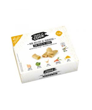 Mini Rollito Primavera Con Pollo Al Curry Ibercook 300 Grs.