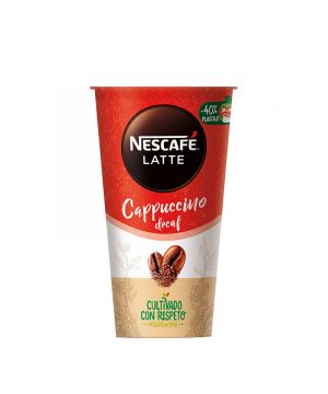 Cafe Nescafe Latte Cappuccino Descafeinado 205 Ml.