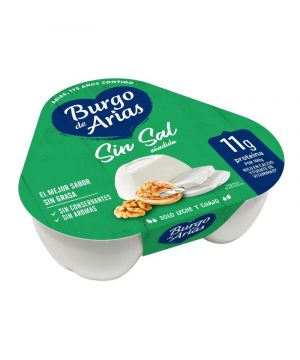 Queso Burgo De Arias Mini Sin Sal Pack 3 Unds X 72 Grs