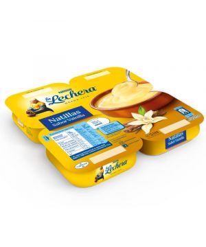 Natillas La Lechera Vainilla Pack 4 Unds X 115 Grs