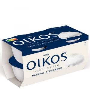 Yogur Danone Oikos Natural Azucarado Pack-4 X 110 Gr.