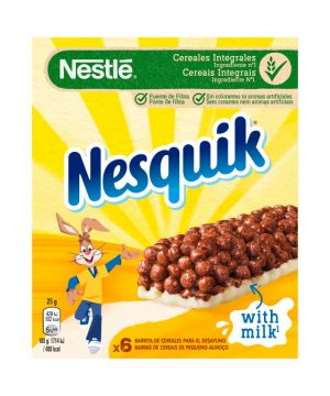 Barritas Nesquik Nestle Cereales P-6 X 25 Gr.