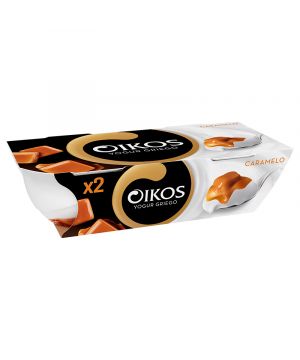 Yogur Danone Oikos Con Caramelo Pack 2 Unds X 110 Grs