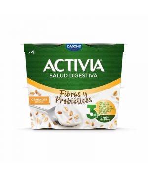 Yogur Activia Fibras Con Cereales Pack 4 Unds X 115 Grs