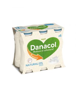 Yogur Danone Danacol Liquido Natural Pack-6 X 100 Grs