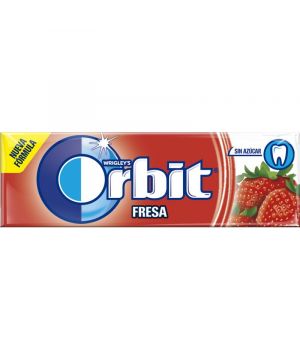 Chicle Orbit Fresa Acida 10 Grageas 14 Grs Und