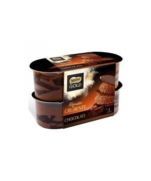 Mousse Nestle Gold Crujiente Chocolate Pack 4 Unds X 57 Grs