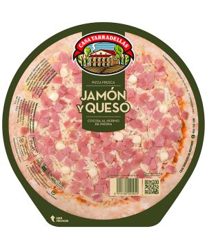 Pizza Tarradellas Jamon Y Queso 405 Gr