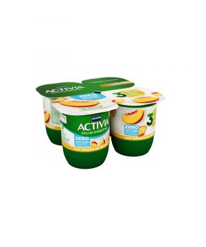 Yogur Danone Activia Desnatado Con Melocoton P-4X120 Grs