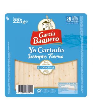 Queso Garcia Baquero Ya Cortado Tierno Cuña 225 Grs