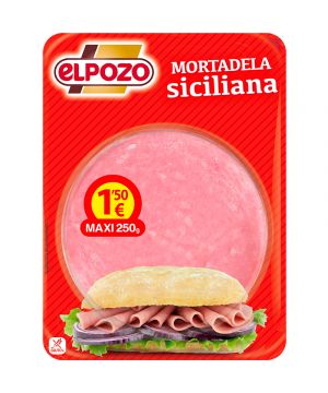 Mortadela Siciliana Elpozo Lonchas 225 Grs