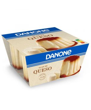 Flan Danone Queso Pack 4 Unds X 100 Grs