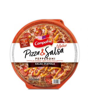 Pizza Campofrio Pepperoni Picante Masa Fina Con Salsa 355 Gr