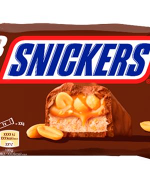 Snack Snickers Pack 3 Unidades X 50 Grs