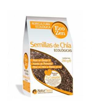 Semillas De Chia Ecologicas Naturtierra Ecozen 250 Grs