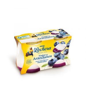 Yogur La Lechera Con Arandanos Pack 2 X 125 Grs