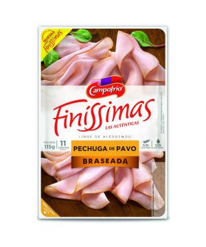 Pechuga De Pavo Braseada Finissima Campofrio Lonchas 115 Gr.