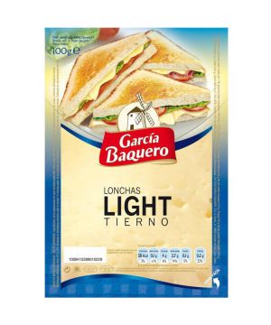 Queso Garcia Baquero Tierno Light Lonchas 100 Grs