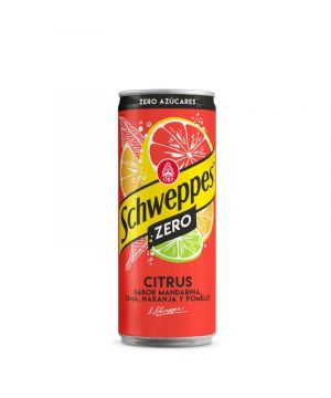 Refresco Schweppes Citrus Zero Lata 33 Cl.