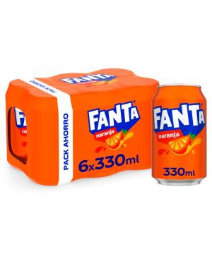 Fanta Naranja Lata 33 Cl. Pack 6 Unds