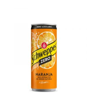 Refresco Schweppes Naranja Zero Lata 33 Cl.