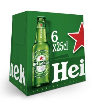 Cerveza Heineken 25 Cl. Pack 6 Unds
