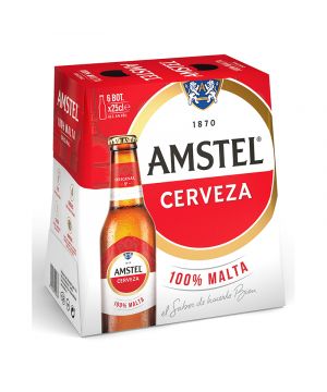 Cerveza Amstel 25 Cl. Pack 6 Unds