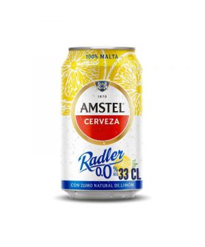 Cerveza Amstel Radler 0,0% Lata 33 Cl.