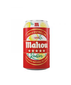 Cerveza Mahou 5 Estrellas Radler Lata 33 Cl.