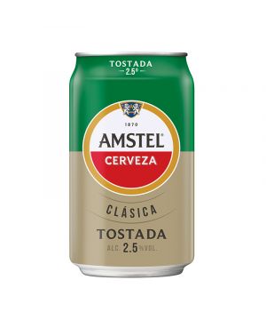 Cerveza Amstel Clasica Tostada Lata 33 Cl.