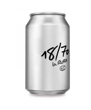 Cerveza La Rubia 18/70 Lata 33.Cl.