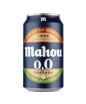 Cerveza Mahou 0,0% Tostada Sin Gluten 33 Cl
