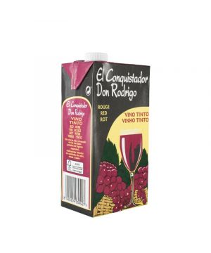 Vino El Conquistador Brik Tinto 1 Litro