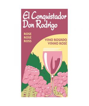 Vino El Conquistador Brik Rosado 1 Litro