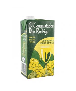 Vino El Conquistador Brik Blanco 1 Litro