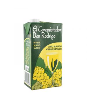 Vino El Conquistador Brik Blanco 1 Litro