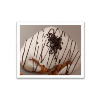Croissant Artesano Bañado En Chocolate Blanco Und