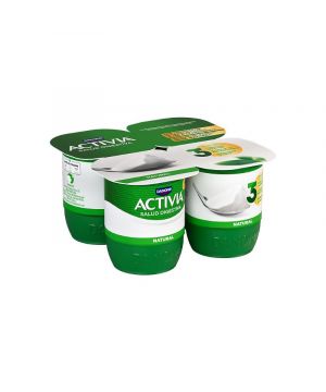 Yogur Danone Activia Natural Pack-4 X 125 Grs