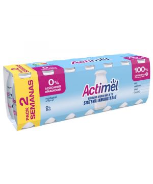 Yogur Danone Actimel 0% Natural Pack-14 X 100 Grs