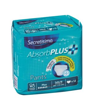 Pants Secretisima Absorbplus+ Talla M 12 Unds.