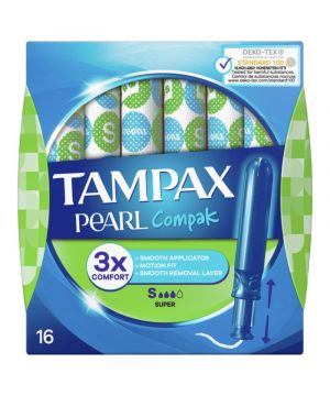 Tampax Compak Pearl Super 16 Unds