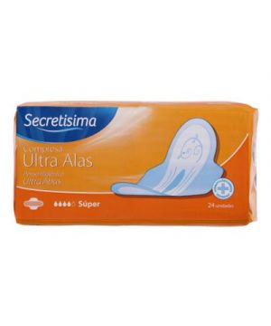 Compresa Secretisima Ultra Anatomica Super Alas 24 Unds