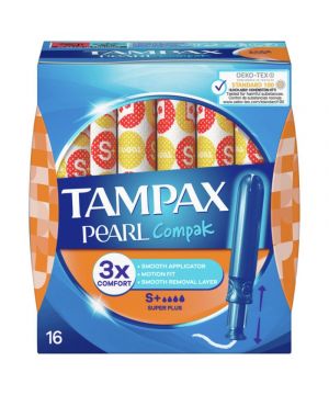 Tampax Compak Pearl Super Plus 16 Unds