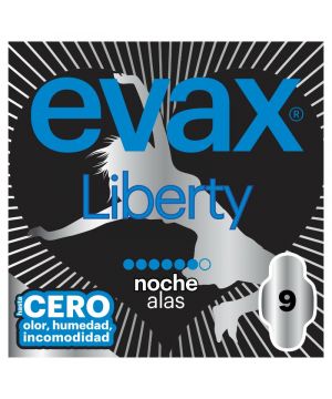 Compresa Evax Liberty Noche Alas 9 Unidades