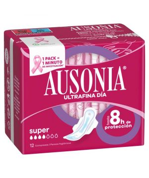 Compresa Ausonia Con Alas Super 12 Unds