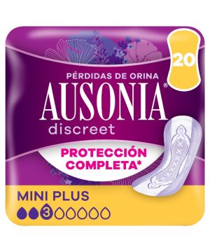 Compresa Ausonia Discreet Miniplus 20 Unidades