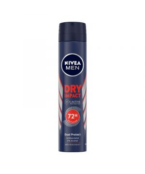 Desodorante Nivea Dry Impact Men Spray 200 Ml.