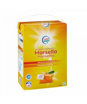 Detergente Plus Max Polvo Marsella 35 Lavados